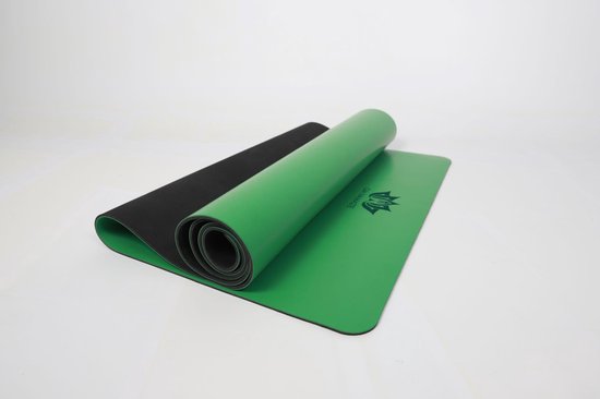 Om Namaste PU rubber Yogamat - mat voor yoga en fitness - Groen van Om Namaste — afbeelding 3