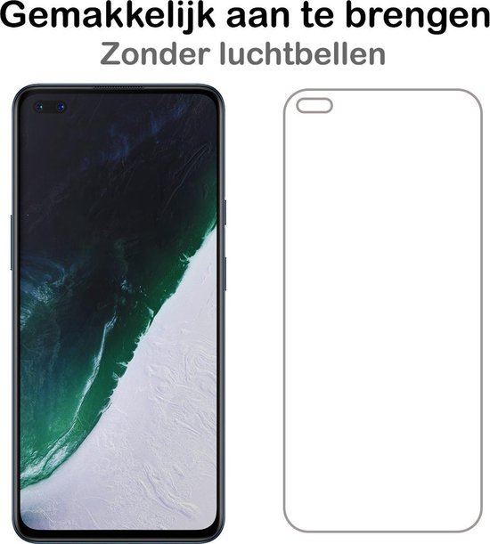 Screenprotector voor OnePlus Nord, eenvoudig aan te brengen zonder luchtbellen.