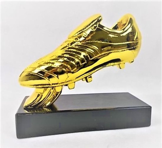 Chip opzettelijk Flikkeren Gouden schoen - Trofee 14cm x 17cm - Voetbal Award | bol.com