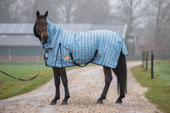 Afrika behang Beschietingen G-Horse | Outdoor Regen/Winter deken | 200 gram | 205 cm | Blueberry |  bol.com