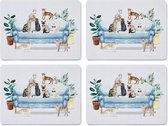 Placemats (Per 4st.)  Curious Cats