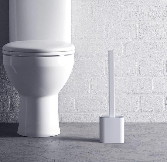 Huiskamer Gedeeltelijk Dagelijks Easy clean - Flexible Siliconen wc borstel met houder - Gesloten onderkant  -... | bol.com