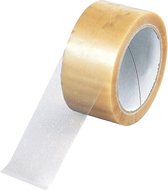 Verpakkingsband, polypropyleen-folie met acrylaat-Kleber, 50 mm, 66m, 6/VE Transparant