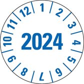 Laboratorium en ziekenhuis keuringssticker, Ø 25 mm, 500/rol 2024