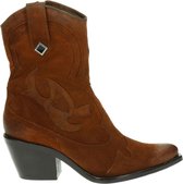 Mjus dames cowboylaars - Cognac - Maat 42