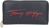 Tommy Hilfiger LRG ZA Signature dames portemonnee - Blauw - Maat Geen