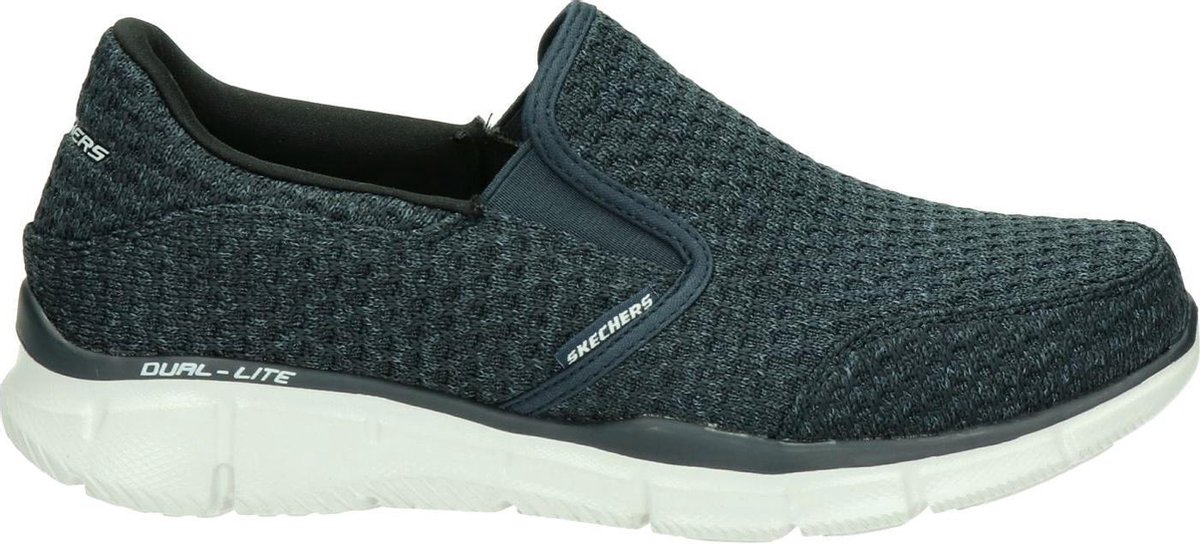 Skechers Equalizer heren instapschoen Blauw - Schoenen.nl