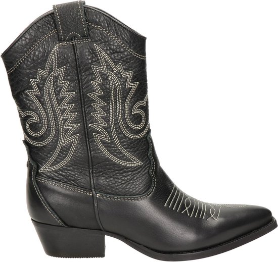 PS Poelman dames cowboylaarzen - Zwart - Maat 36 | bol.com
