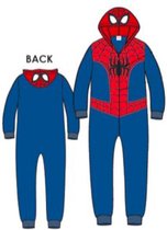 Spiderman onesie - pyjama - KATOEN - Maat 116 / 128 - 6 / 8 jaar