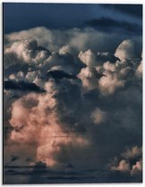 Dibond - Wolken in de Lucht - 30x40cm Foto op Aluminium (Wanddecoratie van metaal)