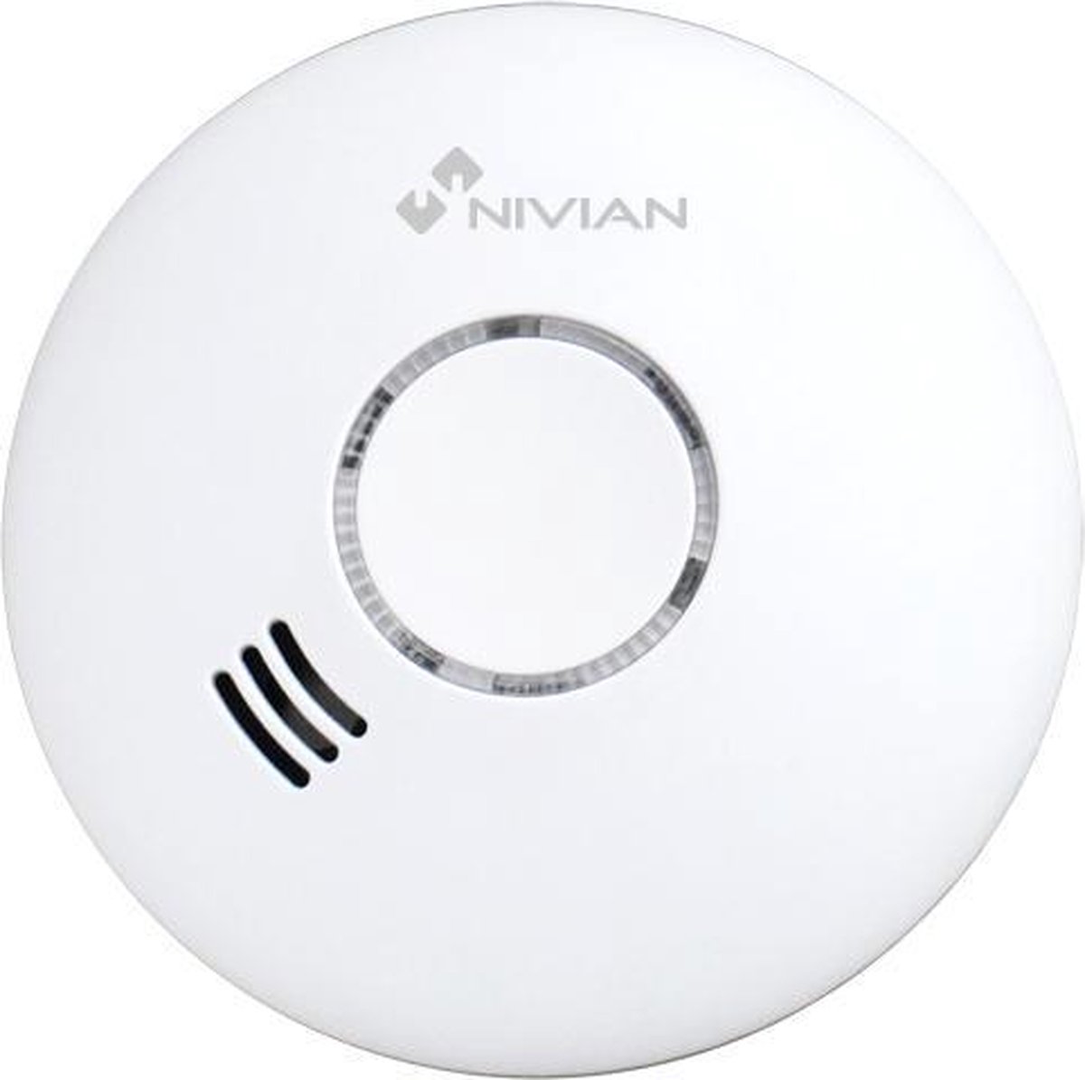 Nivian NVS-D5B stand alone rook detector met ingebouwde sirene voldoet aan EN14604:2005 norm