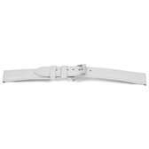 Horlogeband H508 Croco Wit Zilver 22x20 mm