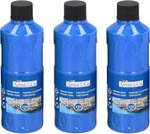 4x Hobby/knutsel acrylverf / temperaverf - Blauw - Fles 250 ml - Blauwe tempera / acryl verf - Hobby/knutselmateriaal - Schilderij maken - Verf op waterbasis