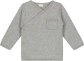 Prénatal Newborn Vestje Unisex - Baby Kleding voor Jongens en Meisjes - Overslagvestje - Maat 50 - Grijs