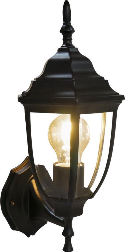 LED Vintage buitenlamp - Wandlamp met lichtsensor - 1 x Muurlamp