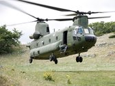 Schilderij Chinook Helikopter - Forex - Luchtmacht - 80 x 80 cm