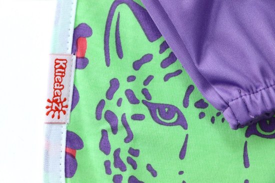 KliederZ slab met mouwen - Paars Luipaard mouwslab baby - Meisjes 8 - 24 mnd LB11b van KliederZ — afbeelding 3