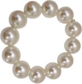 Parel elastiek - pearl hair accessoire - haaraccessoire - haarelastiek - haar parels - wit