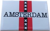 Koelkast magneet  Amsterdam  met Kruisjes