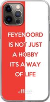 iPhone 12 Pro Hoesje Transparant TPU Case - Feyenoord - Way of life