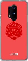 6F hoesje - geschikt voor OnePlus 8 Pro -  Transparant TPU Case - D20 - Red #ffffff