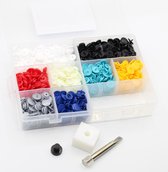 Kam-Snaps Box - 250 snaps (8 kleuren) + Gereedschap