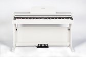 Digitale huispianoÆs - Fame DP-2000 WH - Digitale piano wit mat (88 toetsen met hammer action, 3 pedalen & koptelefoonaansluiting, voor beginners)
