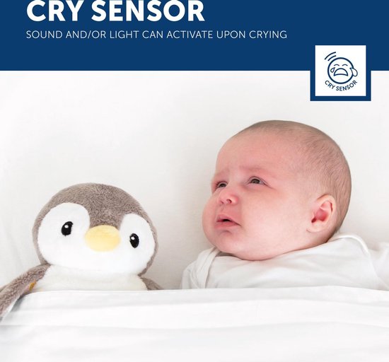 Zazu Baby Sleep Susher Pinguin Phoebe Slaaptrainers van Zazu — afbeelding 4