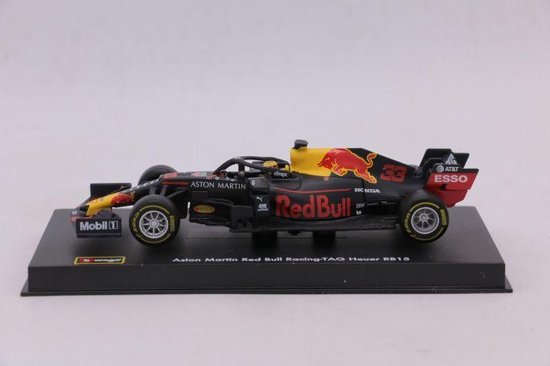 Bburago Red Bull Racing RB15 #33 Max Verstappen 2019 met helm in luxe  bewaarcase | bol.com