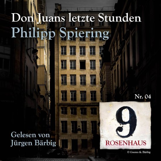 Don Juans letzte Stunden - Rosenhaus 9 - Nr.4 - cover