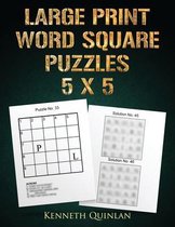 Large Print Word Square Puzzles - 5 x 5