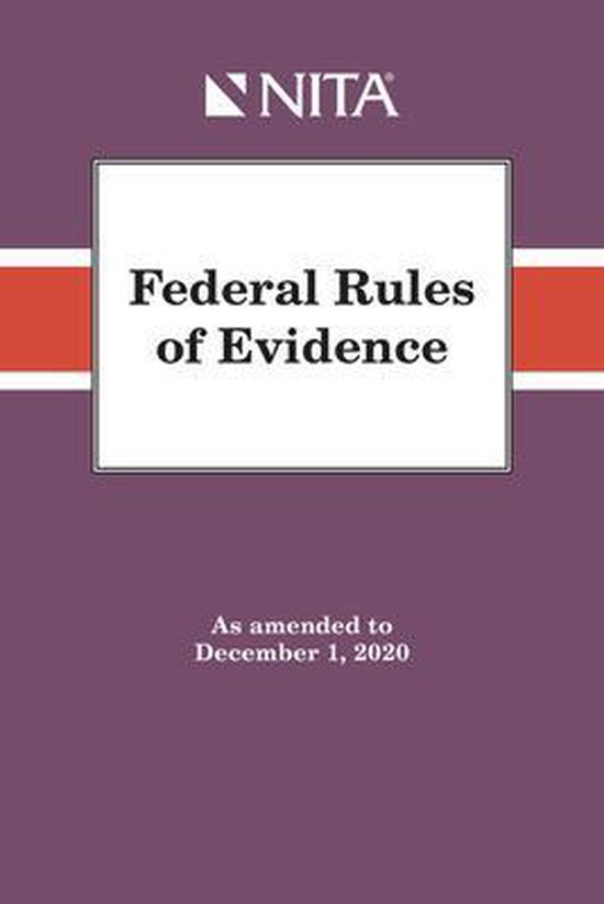 Federal Rules of Evidence 9781601569189 Nita Boeken