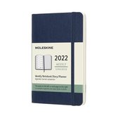 Moleskine 12 Maanden Agenda - 2022 - Wekelijks - Pocket - Softcover - Saffier Blauw
