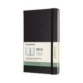 Moleskine 18 Maanden Agenda - 2021/22 - Wekelijks Horizontaal - Large - Hardcover - Zwart