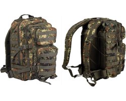 Mil-Tec US Assault Molle Backpack - Rugzak - 36 Liter - Flecktarn Camo
