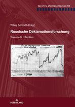 Specimina Philologiae Slavicae- Russische Deklamationsforschung