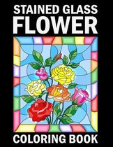 Stained Glass Flower Coloring Book