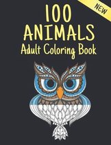 New Adult Coloring Book 100 Animals
