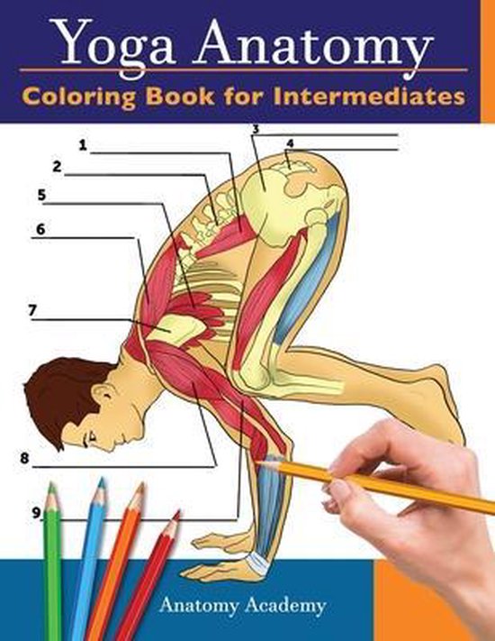 Yoga Anatomy Coloring Book for Intermediates - cover