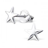 Aramat jewels ® - 925 sterling zilveren oorbellen 4mm ster