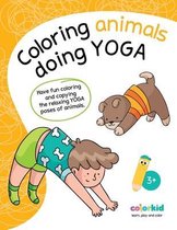 Coloring animals doing Yoga