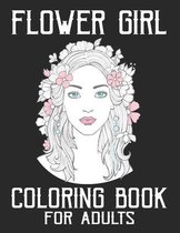 Flower Girl Coloring Book For Adults