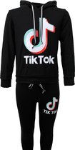 Tik Tok TikTok trainingspak reborn zwart Kids Zwart - Maat 110/116