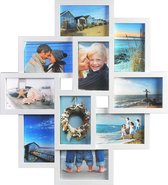 Fotolijst - Henzo - Holiday Gallery - Collagelijst voor 10 foto's - Fotomaat 10x15 cm - Wit