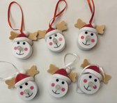 6 Kerst rendieren LED waxinelichtjes
