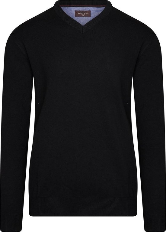 Cappuccino Italia - Heren Sweaters Pullover Black - Zwart - Maat XXL