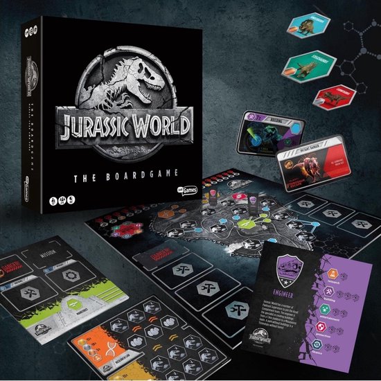 Thumbnail van een extra afbeelding van het spel Spellenset - 2 stuks - Jurassic World the boardgame & Ik hou van Holland Bordspel