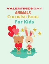 Valentine's Day Animals Coloring Book For Kids