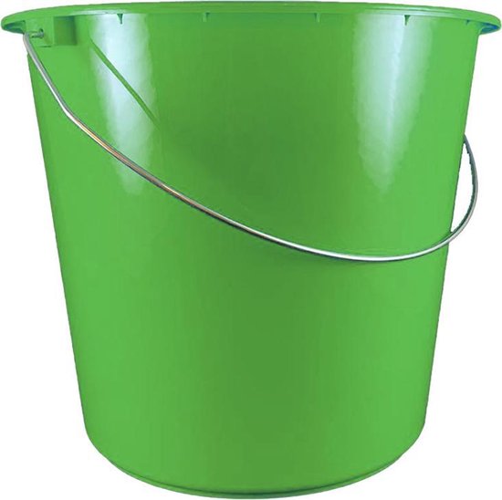 Emmer 10 liter - Handgreep - Huishoudemmer - 10 Liter - Groen