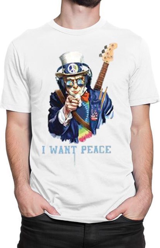 Uncle Jam - T-shirt - Heren - Maat XL - Wit